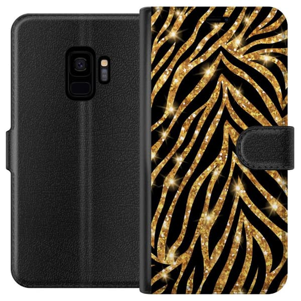 Samsung Galaxy S9 Plånboksfodral Gold & Glitter