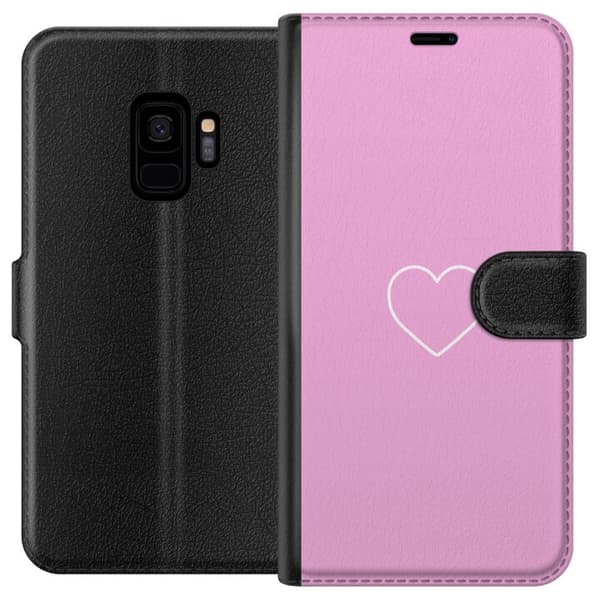 Samsung Galaxy S9 Lommeboketui Hjerte
