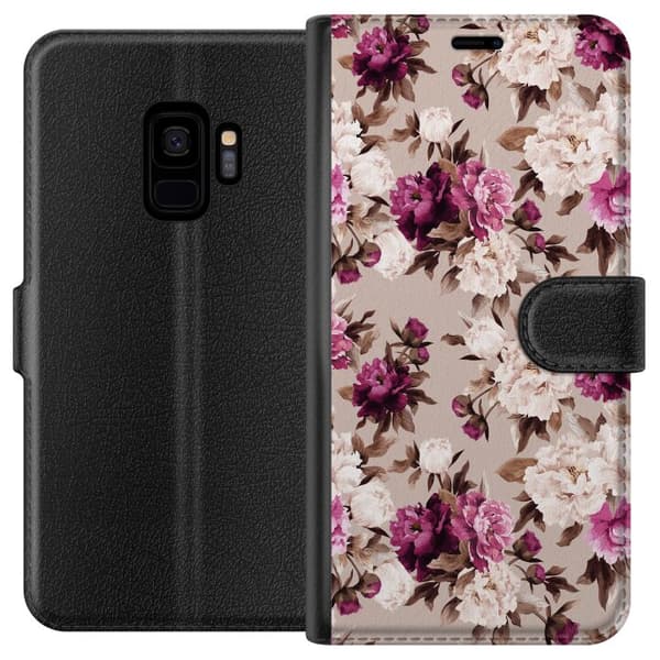 Samsung Galaxy S9 Lompakkokotelo Kukat