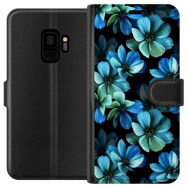 Samsung Galaxy S9 Lompakkokotelo Kukat