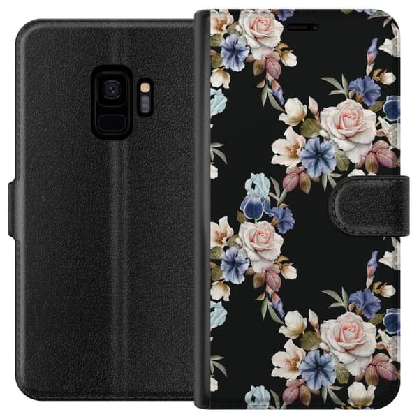Samsung Galaxy S9 Tegnebogsetui Blomster