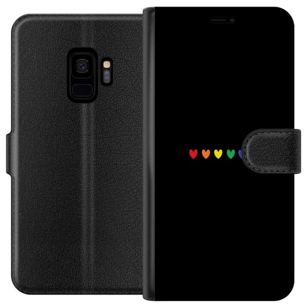 Samsung Galaxy S9 Lommeboketui Stolt Hjerter