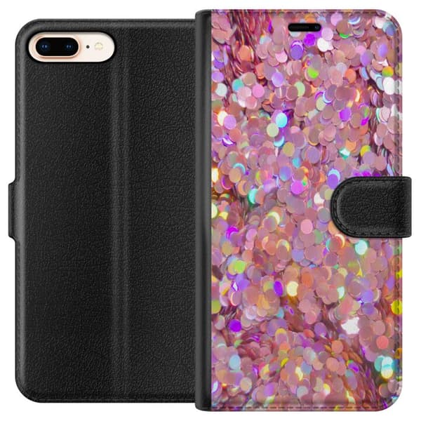 Apple iPhone 8 Plus Plånboksfodral Glitter