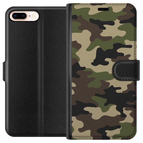Apple iPhone 8 Plus Tegnebogsetui Skov camo