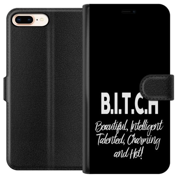 Apple iPhone 8 Plus Tegnebogsetui Tekst