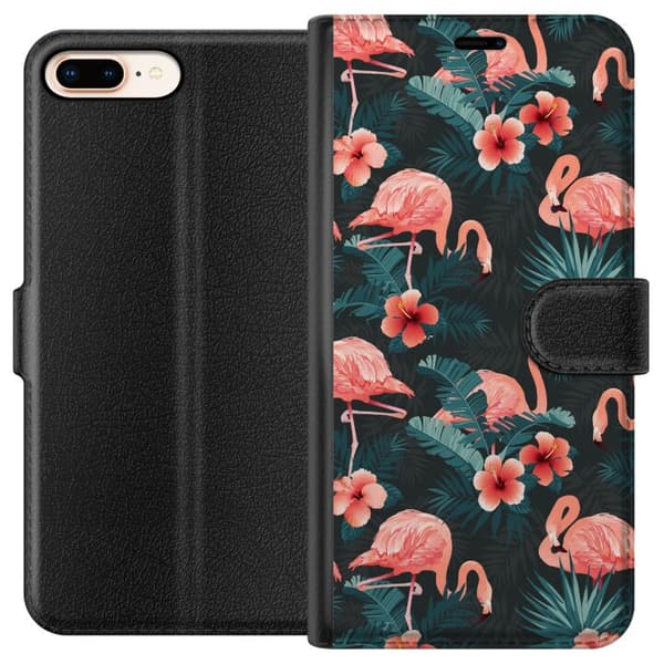 Apple iPhone 8 Plus Tegnebogsetui Flamingo