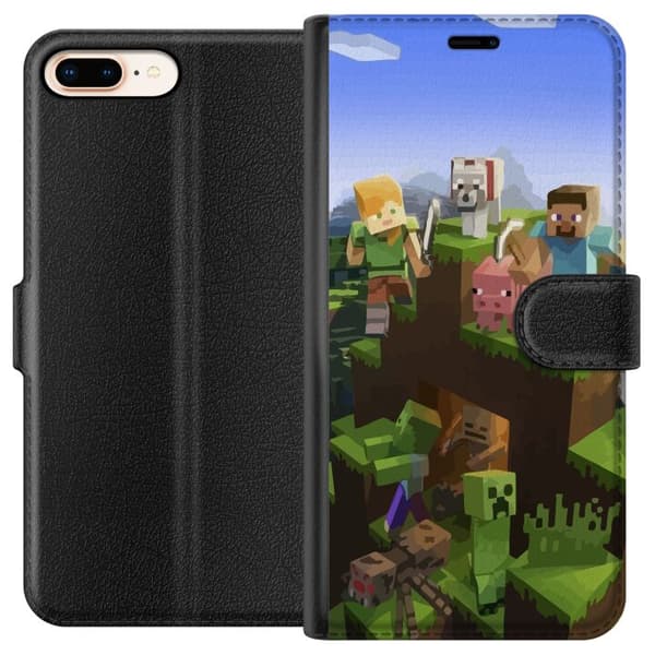 Apple iPhone 8 Plus Tegnebogsetui MineCraft