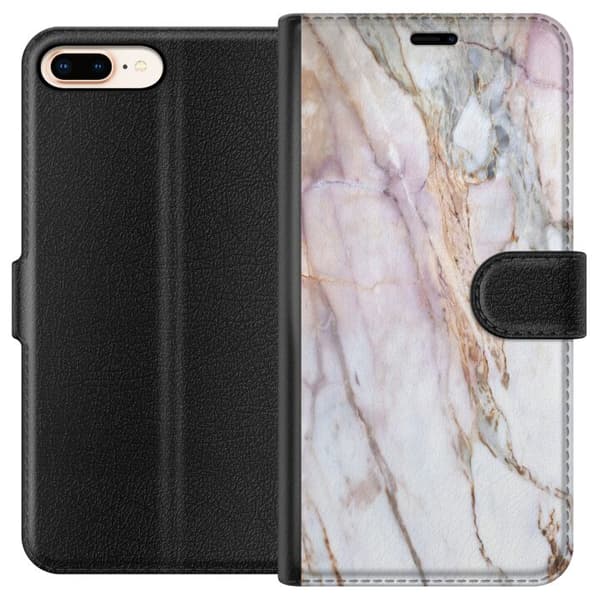 Apple iPhone 8 Plus Tegnebogsetui Marmar