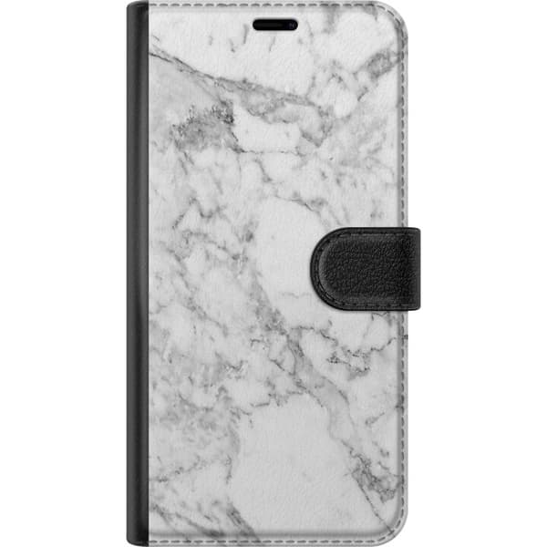 Apple iPhone X Lommeboketui Marmor Hvit