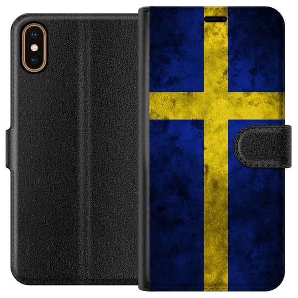 Apple iPhone X Tegnebogsetui Sverige Flag