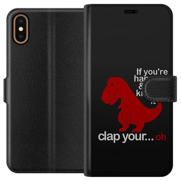 Apple iPhone X Lommeboketui Dinosaur