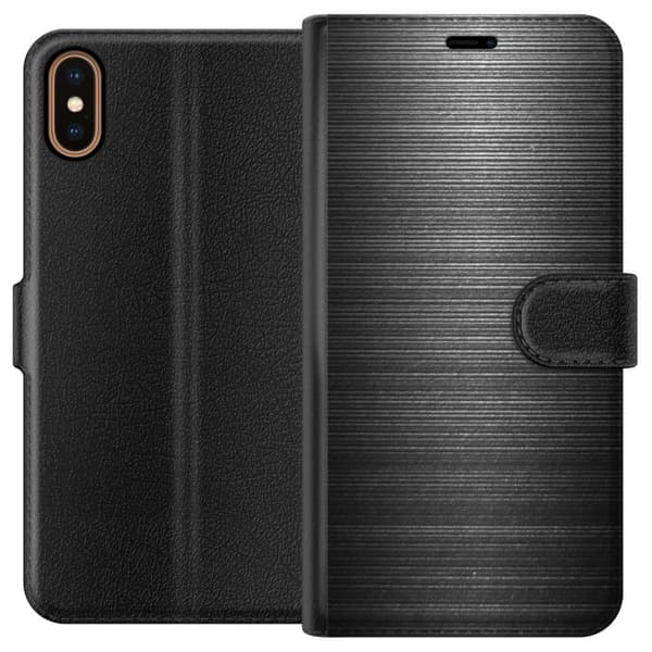 Apple iPhone X Lommeboketui Børstet Metalle