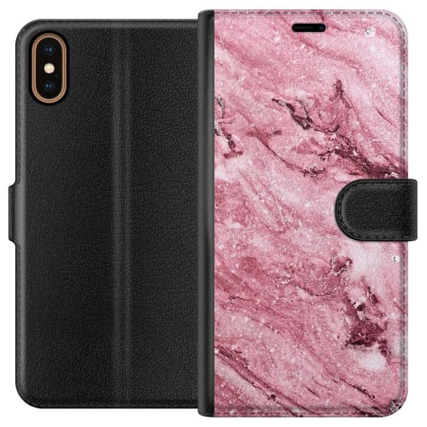 Apple iPhone X Lommeboketui Glitrer Marmor