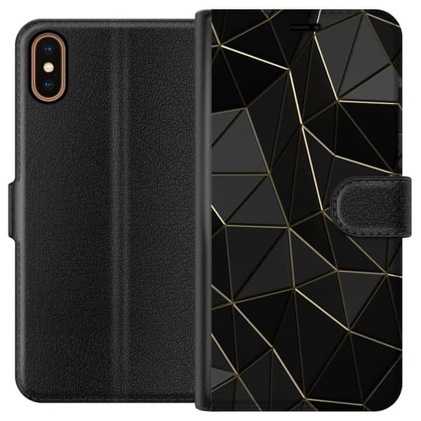 Apple iPhone X Plånboksfodral Midnight