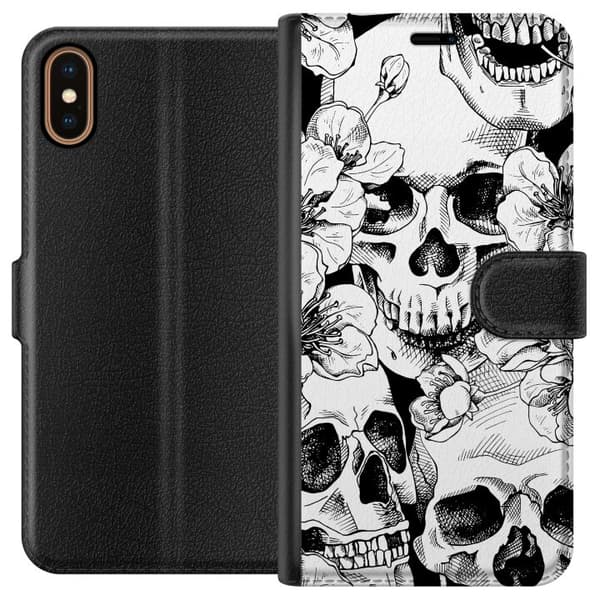 Apple iPhone X Lommeboketui skalle
