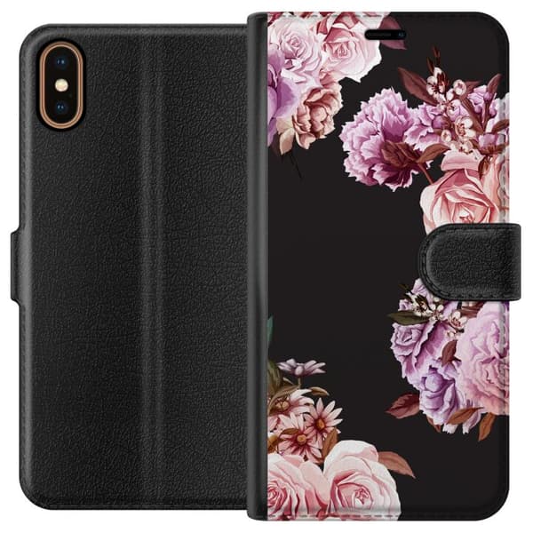 Apple iPhone X Lommeboketui Blomster