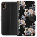 Miniatyrbillede 1 af 3: Apple iPhone X Tegnebogsetui Blomster