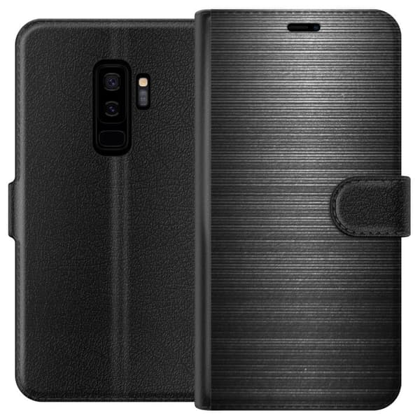 Samsung Galaxy S9+ Tegnebogsetui Børstet Metal