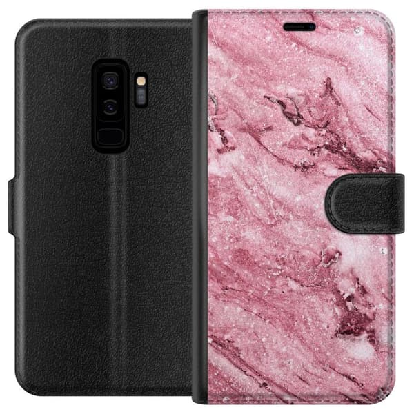 Samsung Galaxy S9+ Tegnebogsetui Glitter Marmor