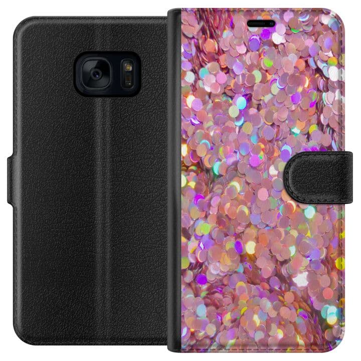Samsung Galaxy S7 Plånboksfodral Glitter