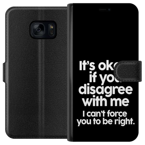 Samsung Galaxy S7 Lommeboketui Tekst