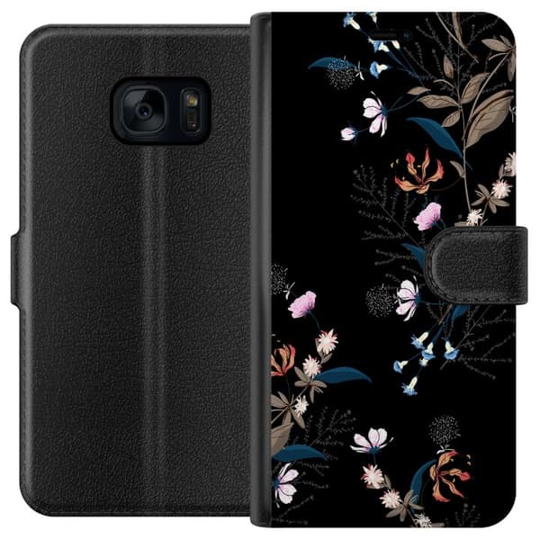 Samsung Galaxy S7 Lommeboketui Blomster