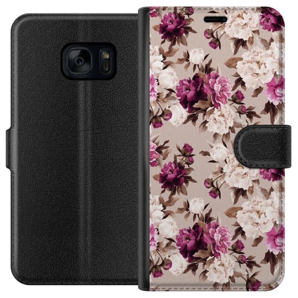 Samsung Galaxy S7 Lommeboketui Blomster