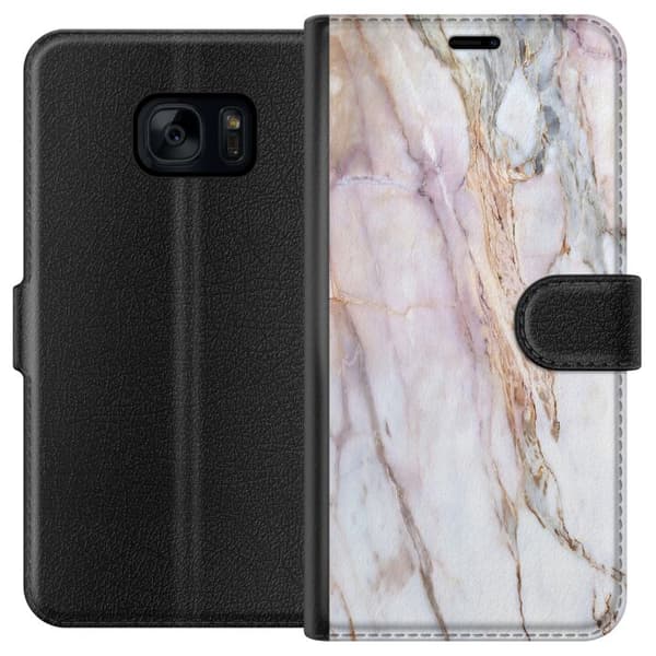 Samsung Galaxy S7 Lommeboketui Marmor