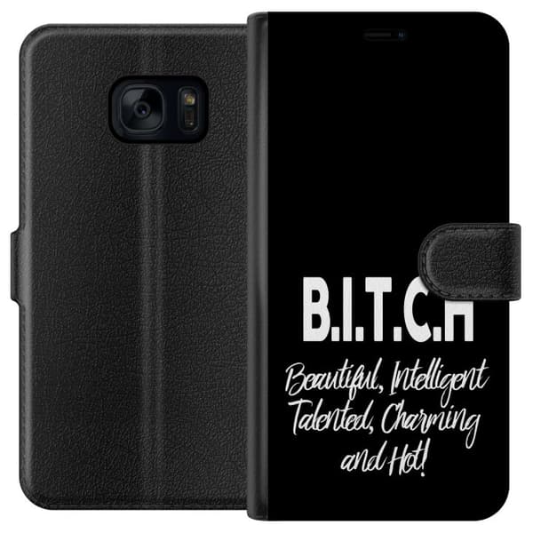 Samsung Galaxy S7 Lommeboketui Tekst