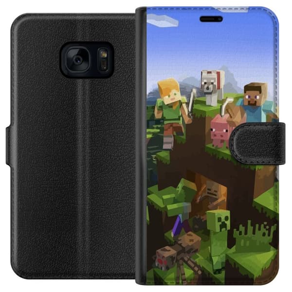 Samsung Galaxy S7 Lommeboketui MineCraft