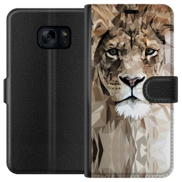 Samsung Galaxy S7 Lommeboketui Løve