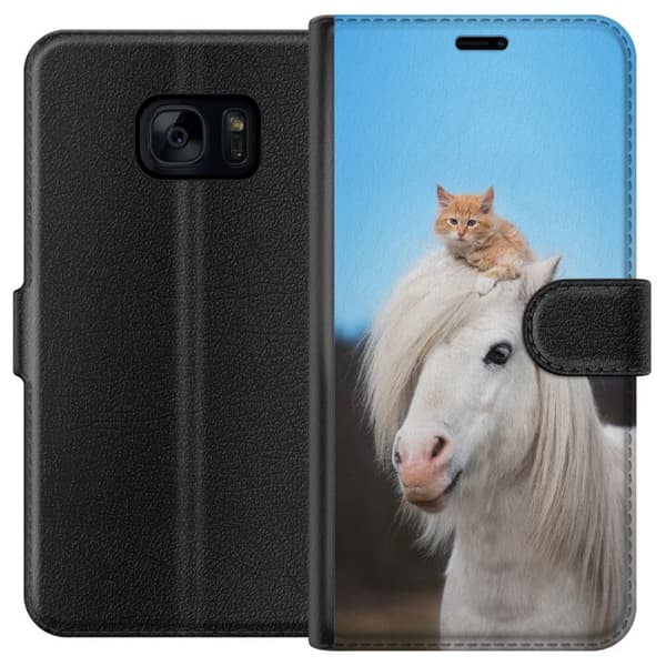 Samsung Galaxy S7 Lommeboketui Hest & Katt