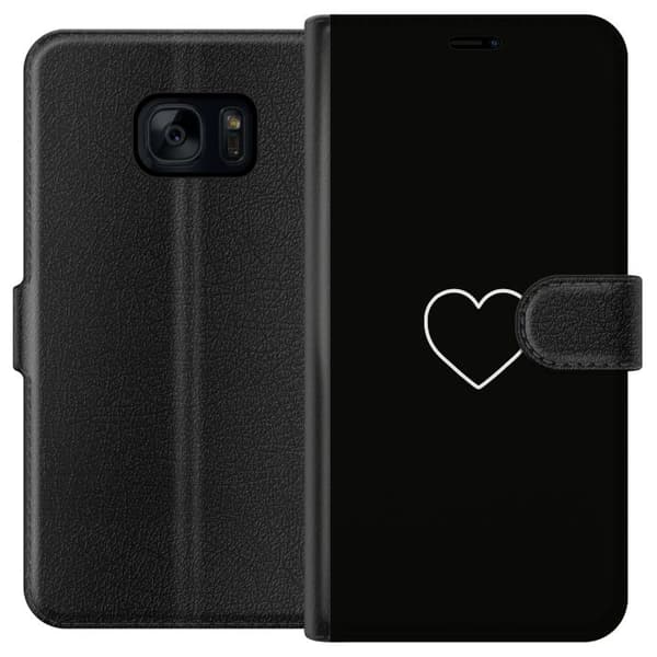 Samsung Galaxy S7 Lommeboketui Hjerte
