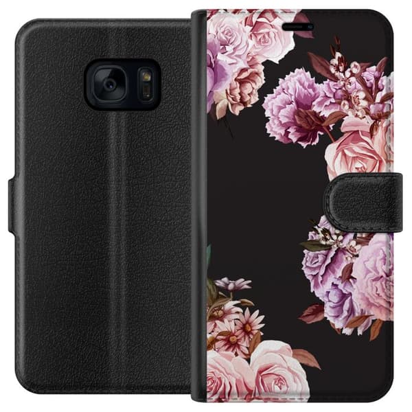 Samsung Galaxy S7 Lommeboketui Blomster