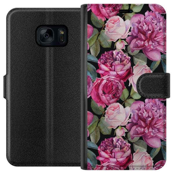 Samsung Galaxy S7 Lommeboketui Blomster