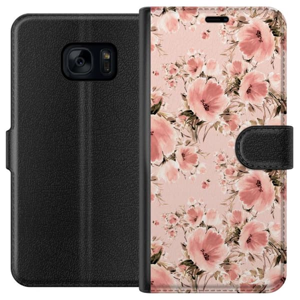Samsung Galaxy S7 Lommeboketui Blomster