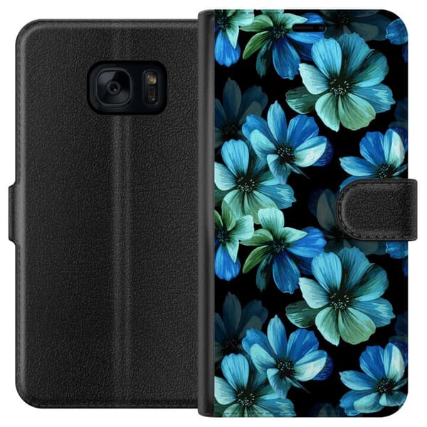 Samsung Galaxy S7 Lommeboketui Blomster
