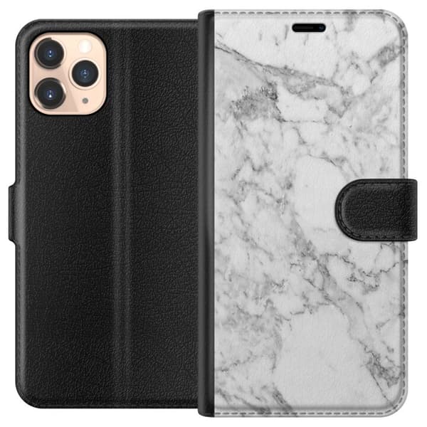 Apple iPhone 11 Pro Lommeboketui Marmor Hvit