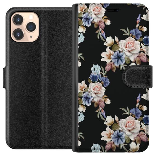 Apple iPhone 11 Pro Lompakkokotelo Kukkaisten