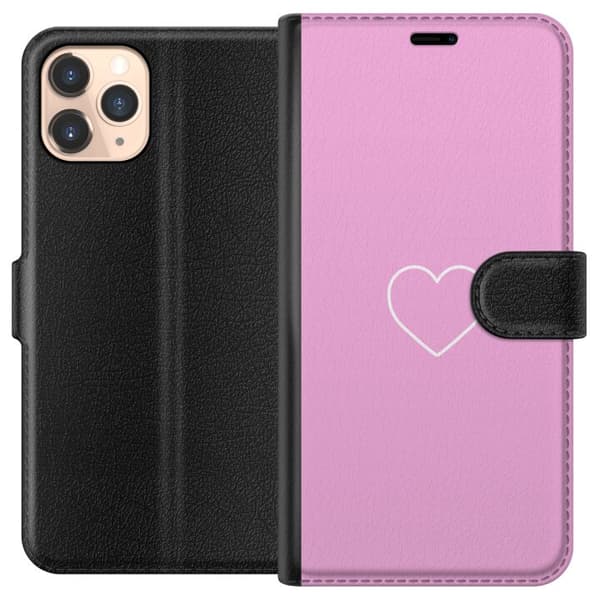 Apple iPhone 11 Pro Lommeboketui Hjerte
