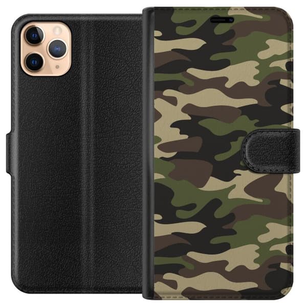 Apple iPhone 11 Pro Max Lompakkokotelo Sotilaallinen