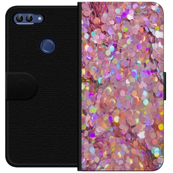 Huawei P smart Lompakkokotelo Kimalteleva