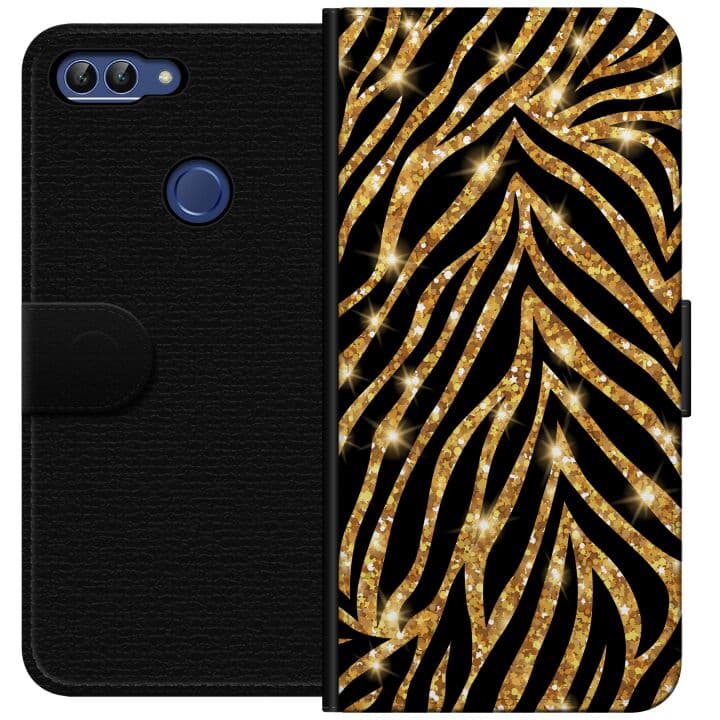 Huawei P smart Plånboksfodral Gold & Glitter