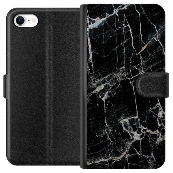 Apple iPhone 6 Lompakkokotelo Musta marmori