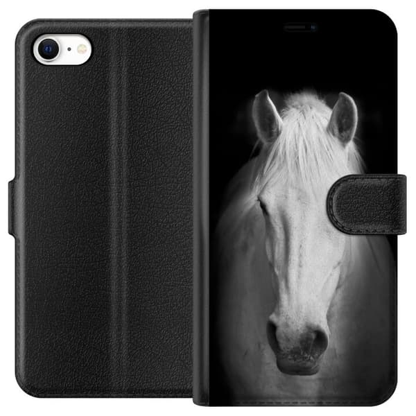Apple iPhone 6 Tegnebogsetui Hvid Hest