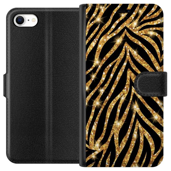Apple iPhone 6 Plånboksfodral Gold & Glitter