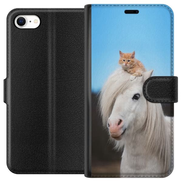 Apple iPhone 6 Tegnebogsetui Hest & Kat