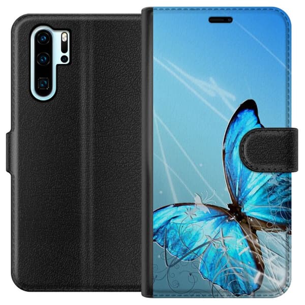 Huawei P30 Pro Tegnebogsetui Sommerfugl