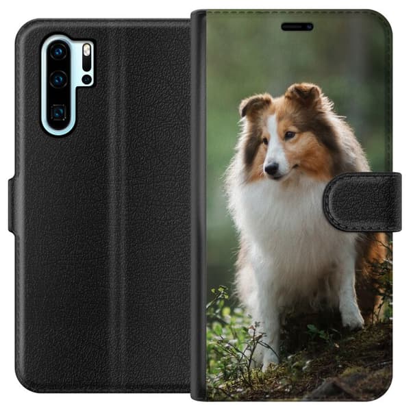 Huawei P30 Pro Tegnebogsetui Hund