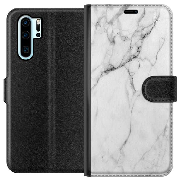 Huawei P30 Pro Lompakkokotelo Marmori